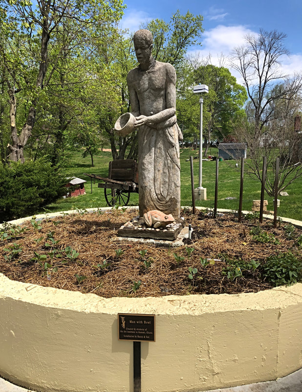 In the beginning, we started a statue garden at the Sandy Spring Slave Museum 